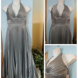 Fabulous Full Length Silver Dress🎇NWT🎇